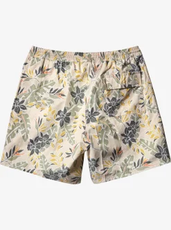 Clearance Quiksilver Waterman Perfect Feel 17" Volleys Brown Rice Perfect Feel