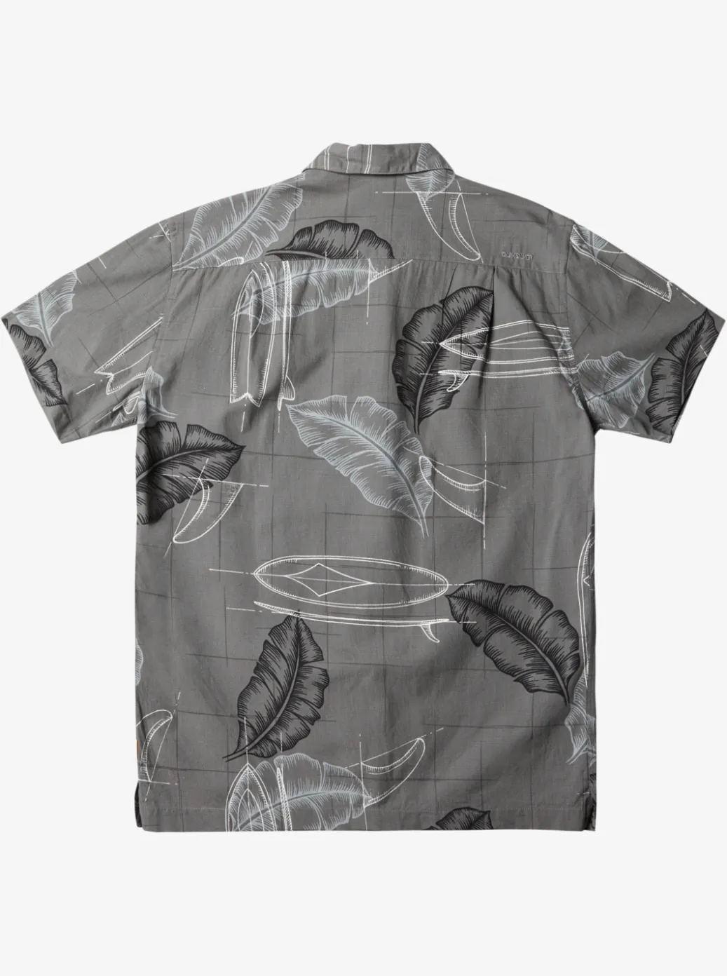 Flash Sale Quiksilver Waterman Right Point Short Sleeve Shirt Granite Gray Right Point