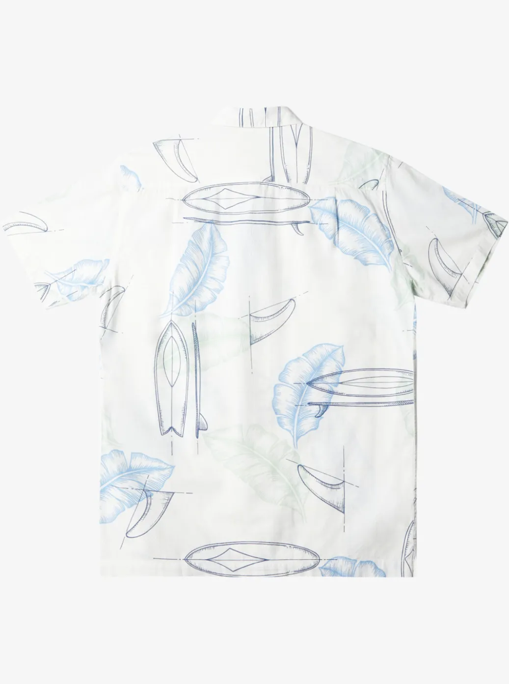 Hot Quiksilver Waterman Right Point Short Sleeve Shirt Antique White Right Point