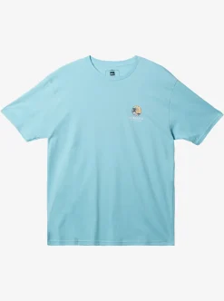 Sale Quiksilver Waterman Rolling Tide T-Shirt Gulf Stream