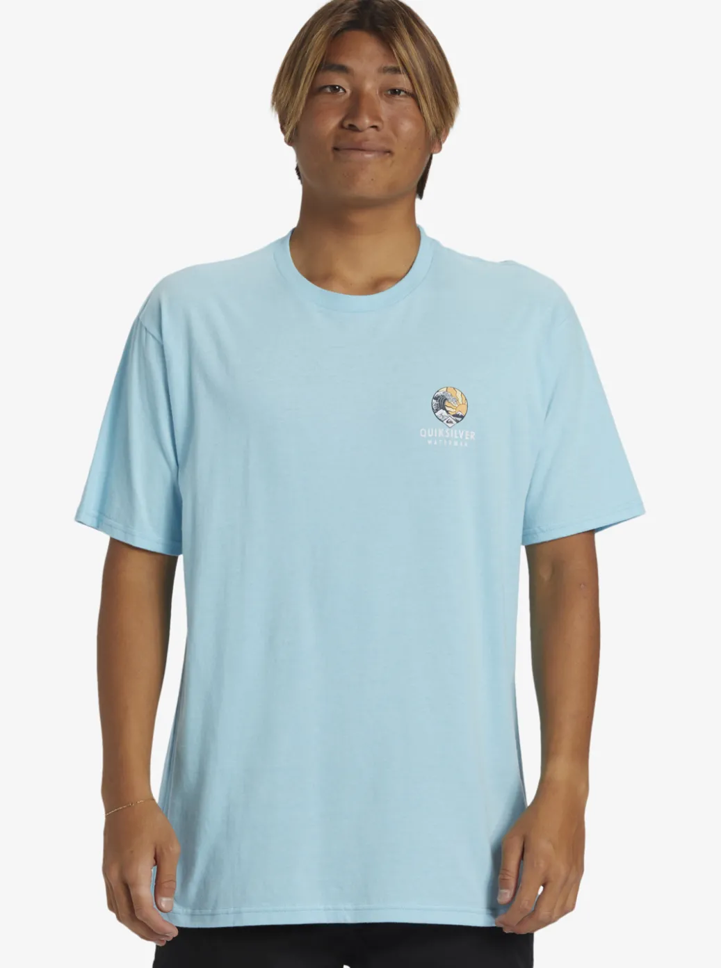 Sale Quiksilver Waterman Rolling Tide T-Shirt Gulf Stream