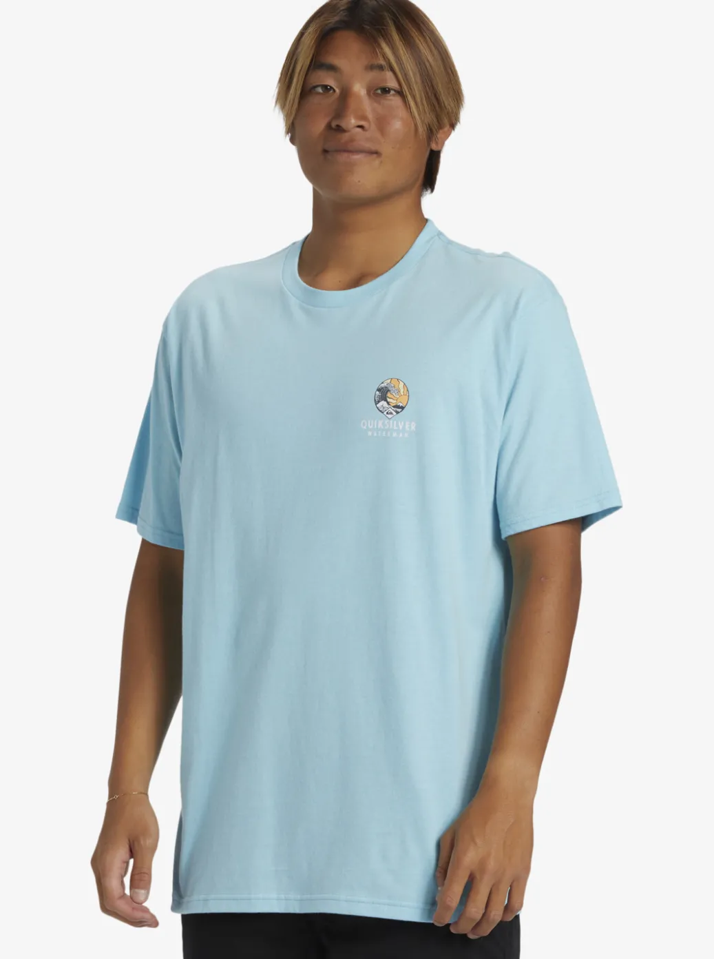 Sale Quiksilver Waterman Rolling Tide T-Shirt Gulf Stream