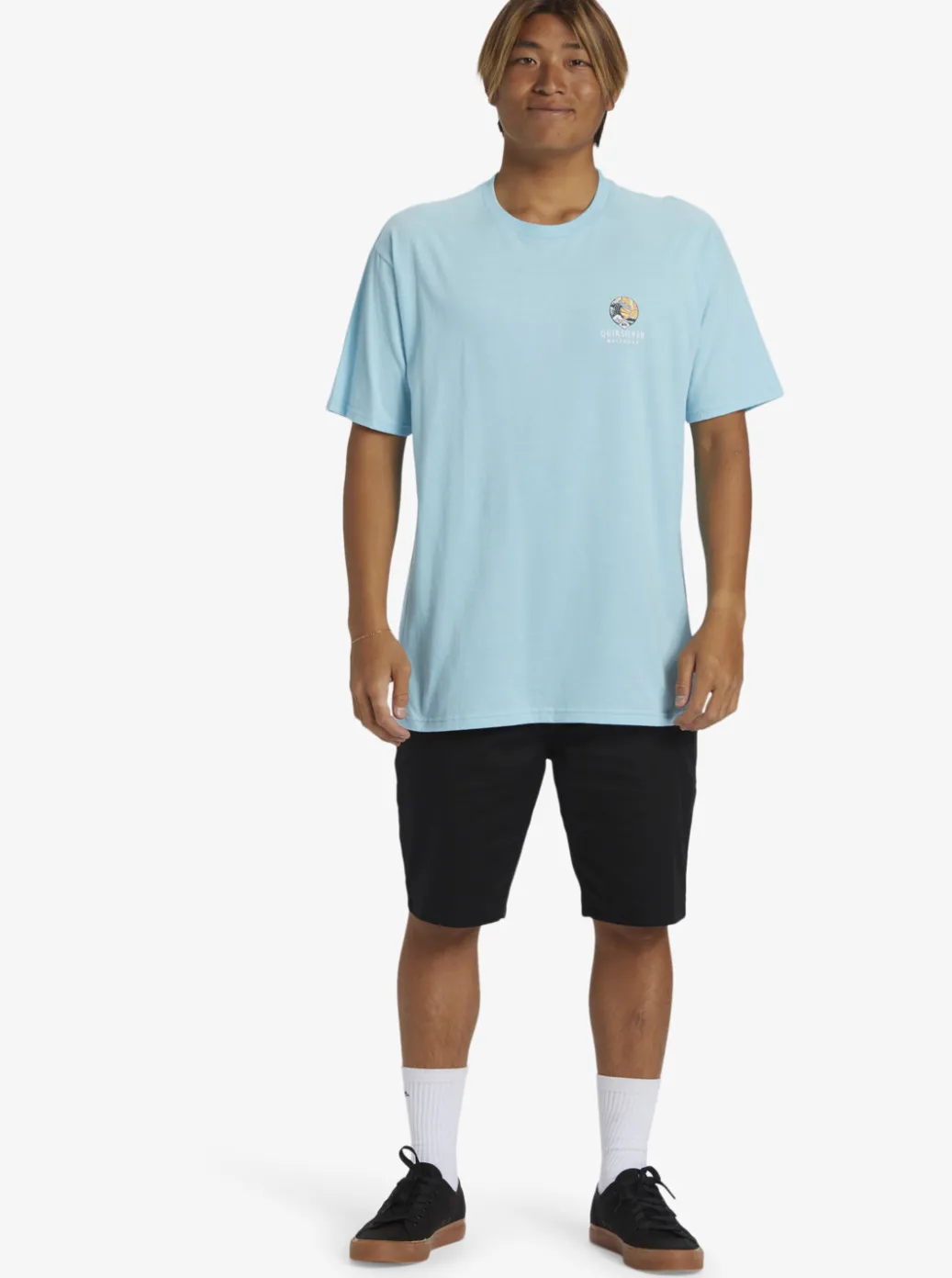 Sale Quiksilver Waterman Rolling Tide T-Shirt Gulf Stream