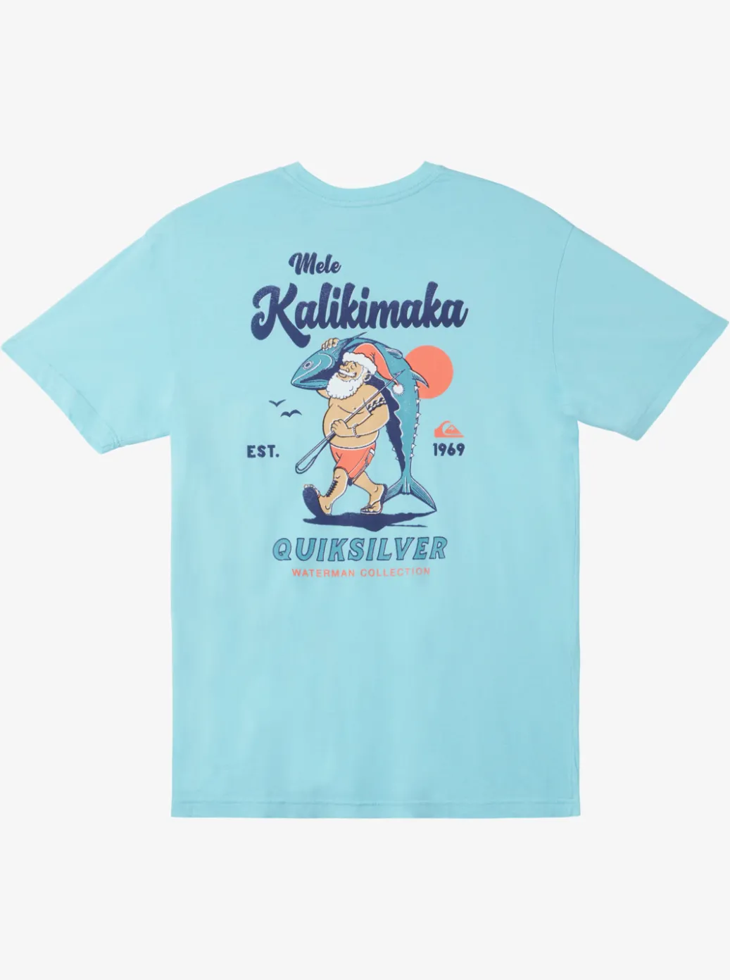 Cheap Quiksilver Waterman Santa Qt-Shirt Gulf Stream