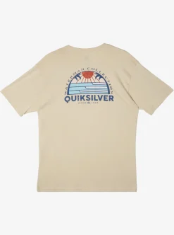 Online Quiksilver Waterman Set View T-Shirt Brown Rice