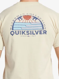 Online Quiksilver Waterman Set View T-Shirt Brown Rice