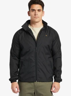 Best Quiksilver Waterman Shell Shock Water-Resistant Lightweight Mini Ripstop Windbreaker Black