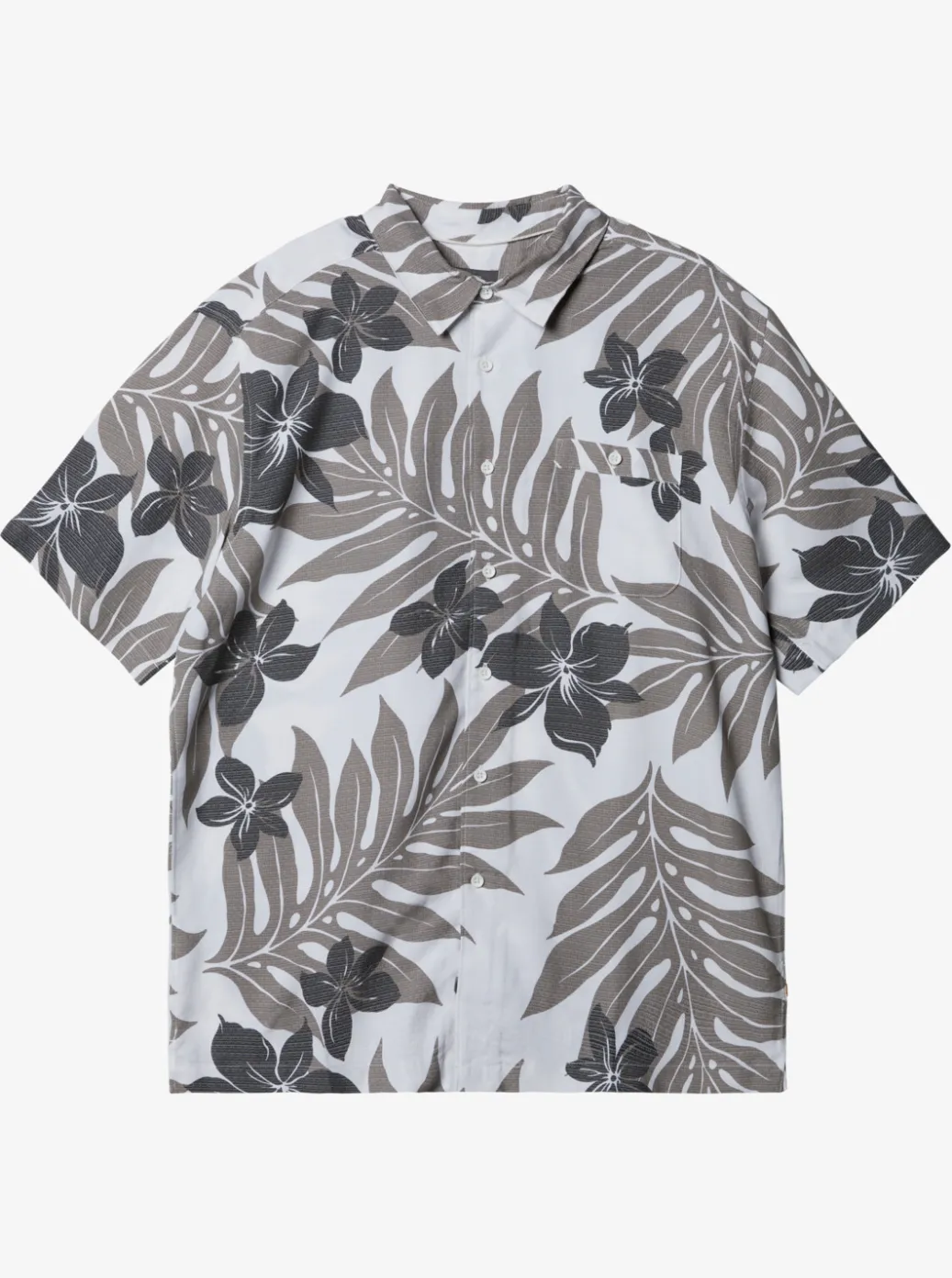 Hot Quiksilver Waterman Shonan Short Sleeve Shirt White/Black