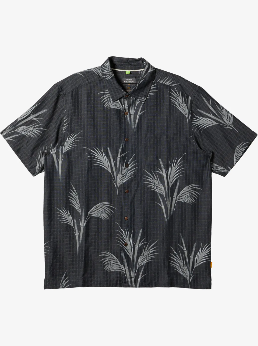 Sale Quiksilver Waterman Skipped Out Woven Shirt Black Skipped Out