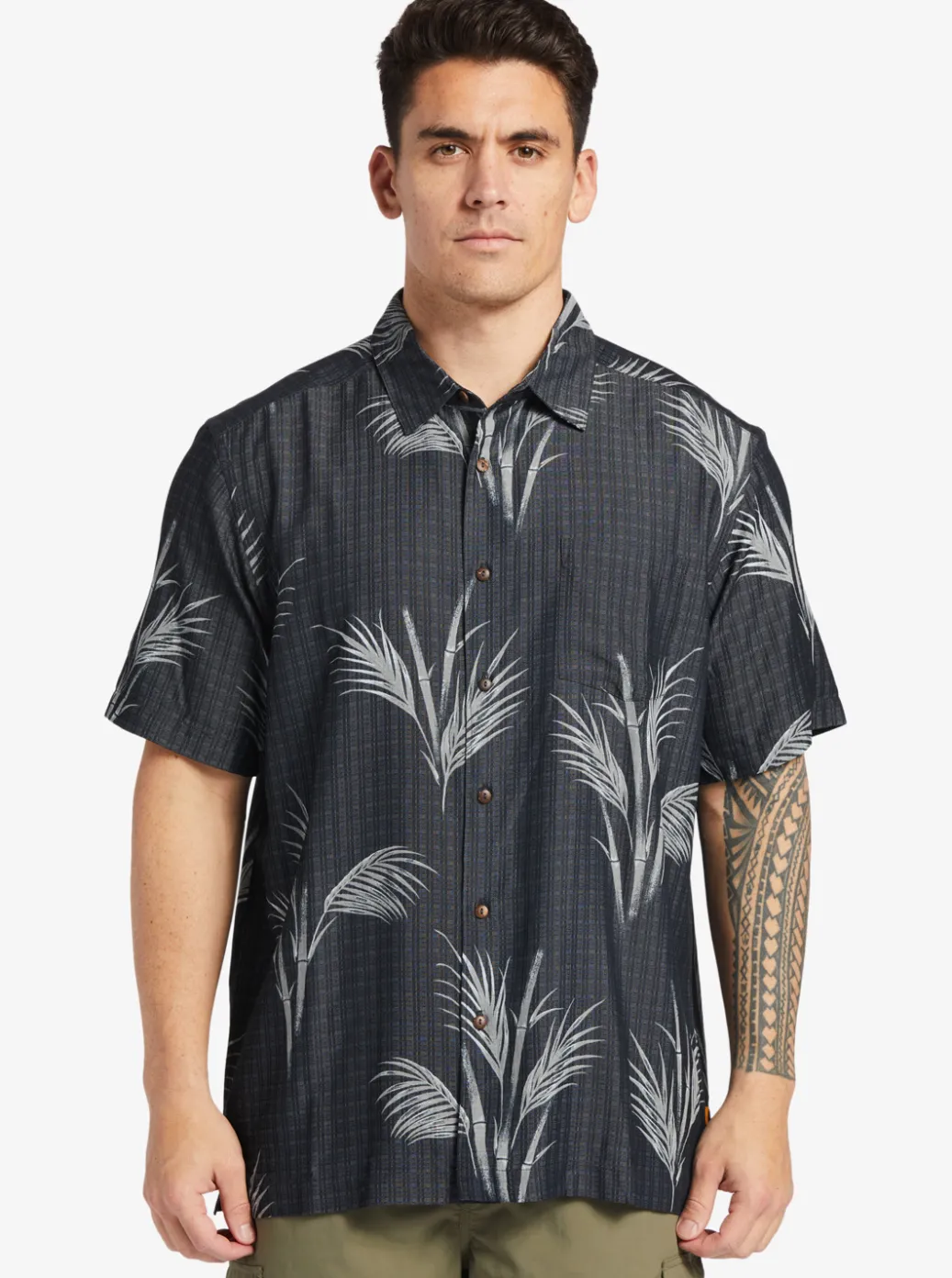 Sale Quiksilver Waterman Skipped Out Woven Shirt Black Skipped Out