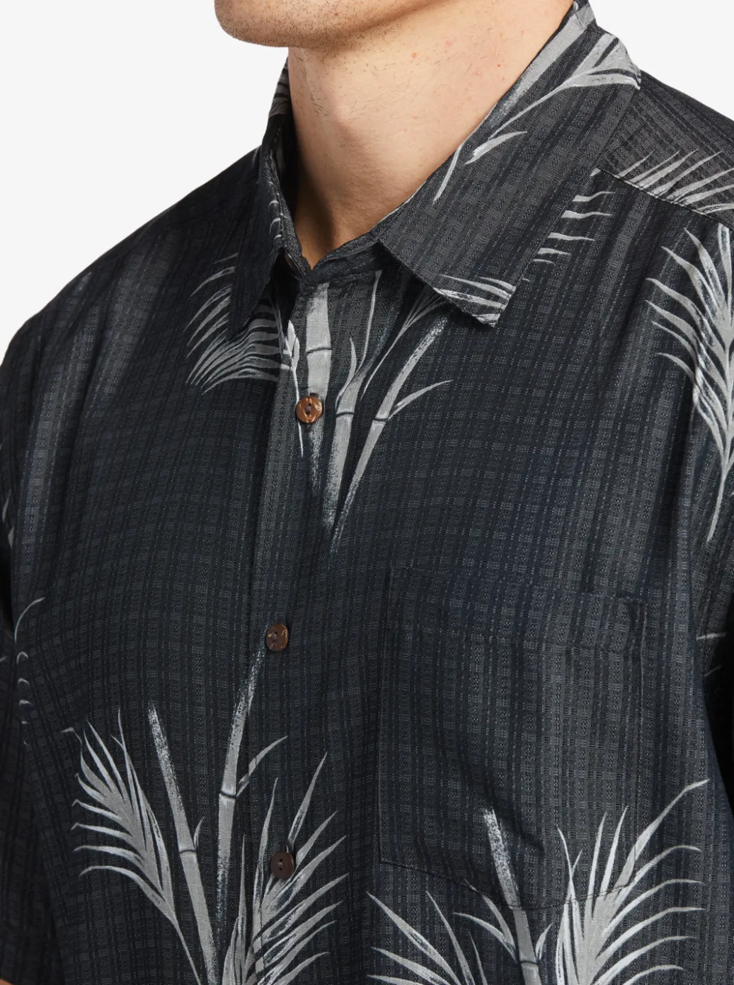 Sale Quiksilver Waterman Skipped Out Woven Shirt Black Skipped Out