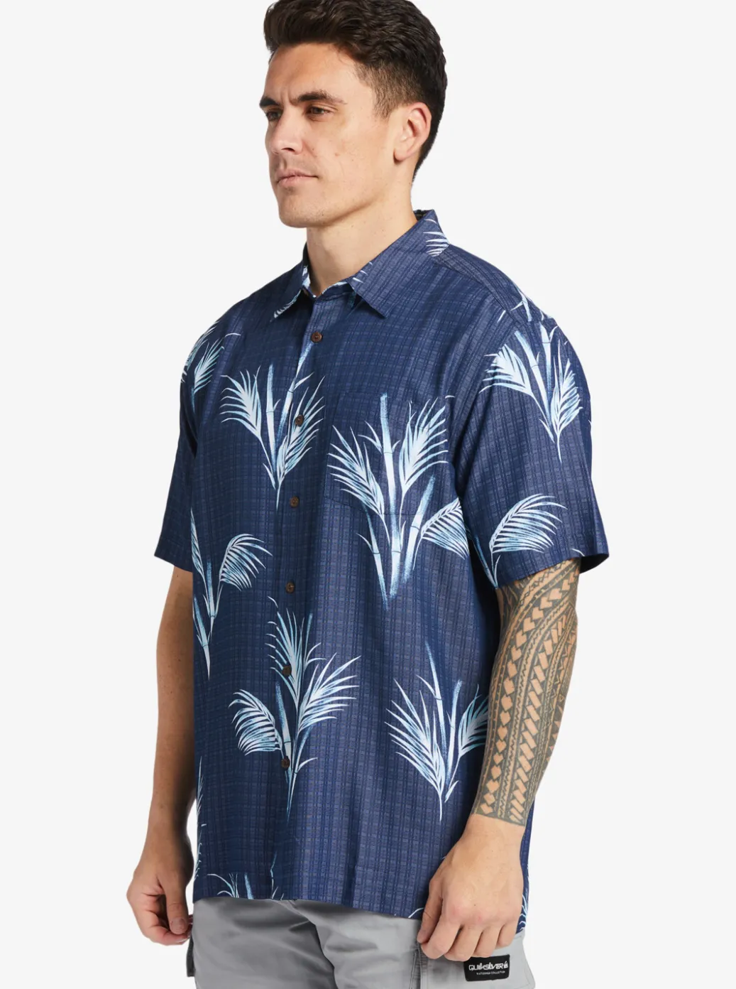 Cheap Quiksilver Waterman Skipped Out Woven Shirt Estate Blue Skippe Out