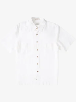 Online Quiksilver Waterman Tahiti Palms Premium Anti-Wrinkle Shirt White