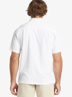 Online Quiksilver Waterman Tahiti Palms Premium Anti-Wrinkle Shirt White