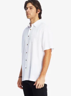 Online Quiksilver Waterman Tahiti Palms Premium Anti-Wrinkle Shirt White