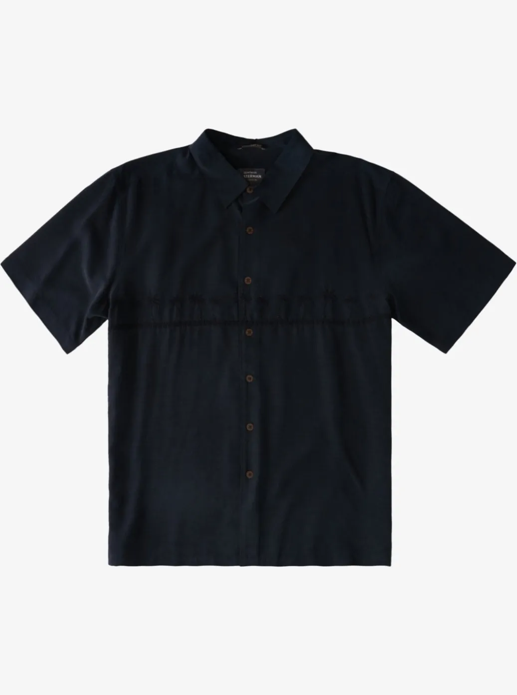 Cheap Quiksilver Waterman Tahiti Palms Premium Anti-Wrinkle Shirt Black