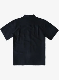 Cheap Quiksilver Waterman Tahiti Palms Premium Anti-Wrinkle Shirt Black