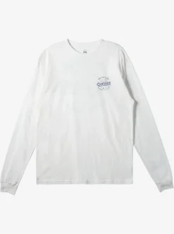 Best Quiksilver Waterman Tails Up Long Sleeve T-Shirt Snow White