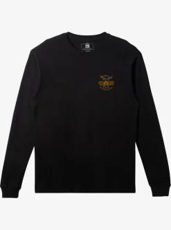 Fashion Quiksilver Waterman Tails Up Long Sleeve T-Shirt Black
