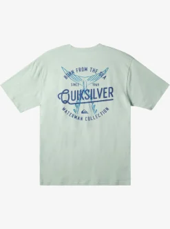 Cheap Quiksilver Waterman Tails Up T-Shirt Subtle Green
