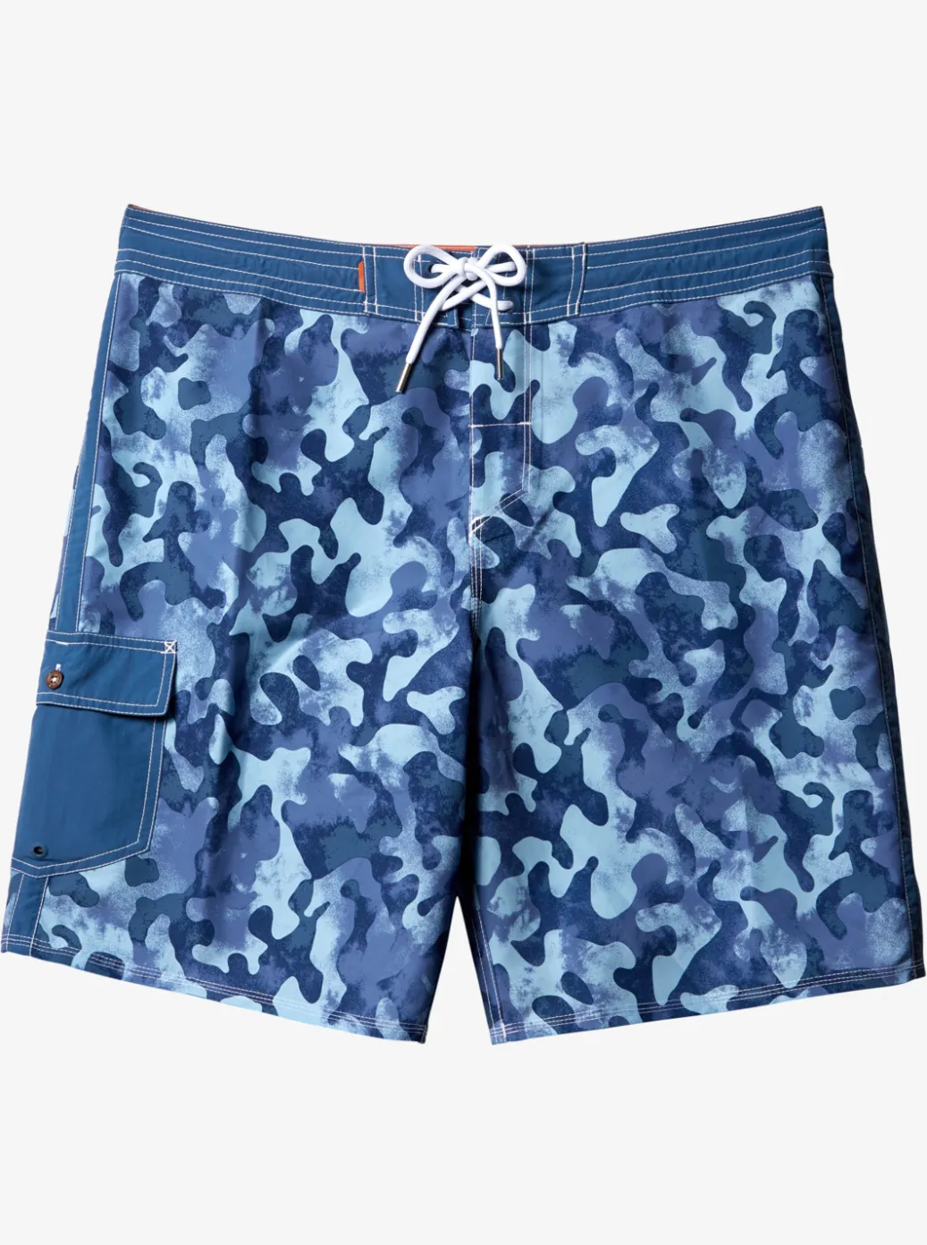 Online Quiksilver Waterman Throwback Camo 19" Boardshorts Ensign Blue Throwback