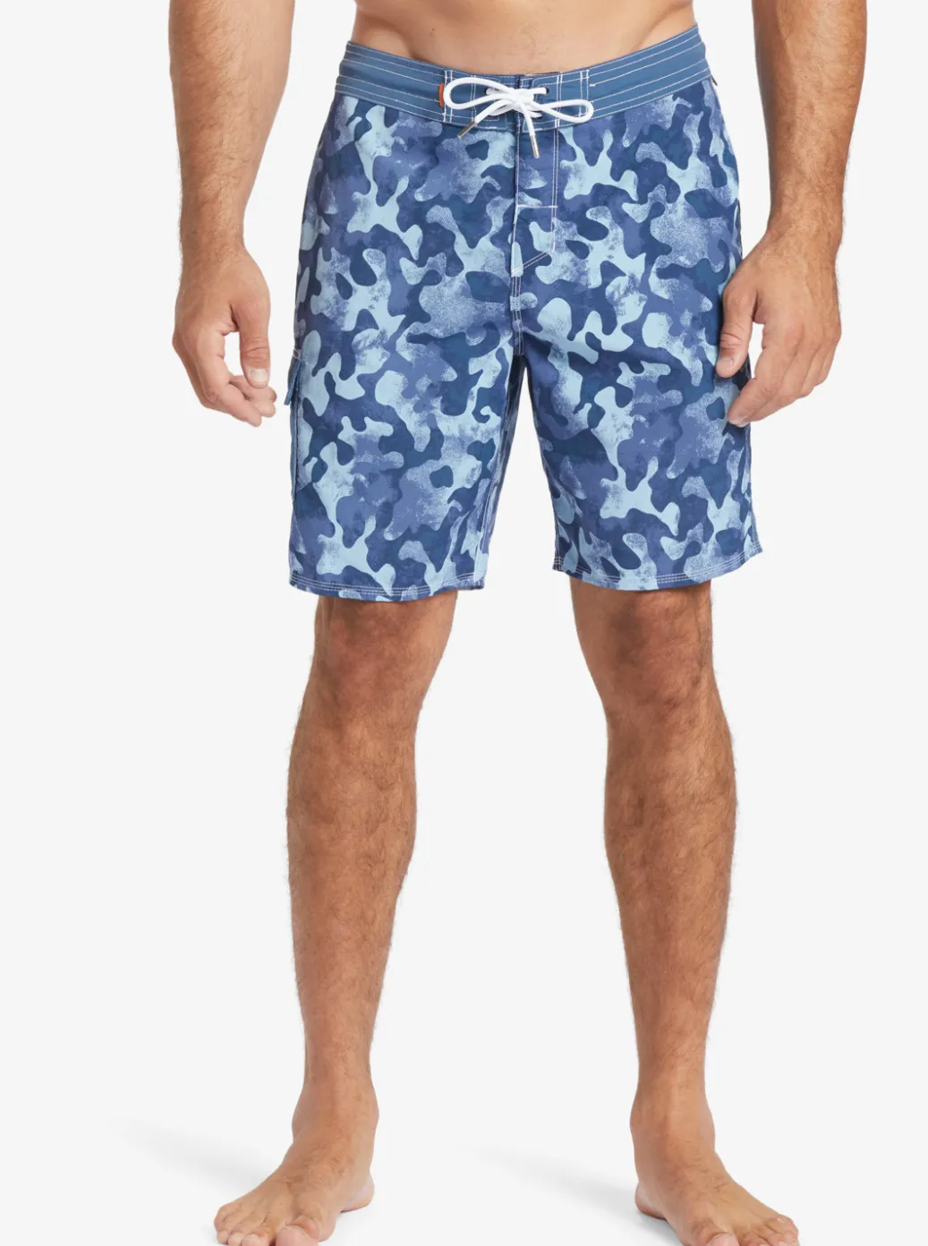 Online Quiksilver Waterman Throwback Camo 19" Boardshorts Ensign Blue Throwback