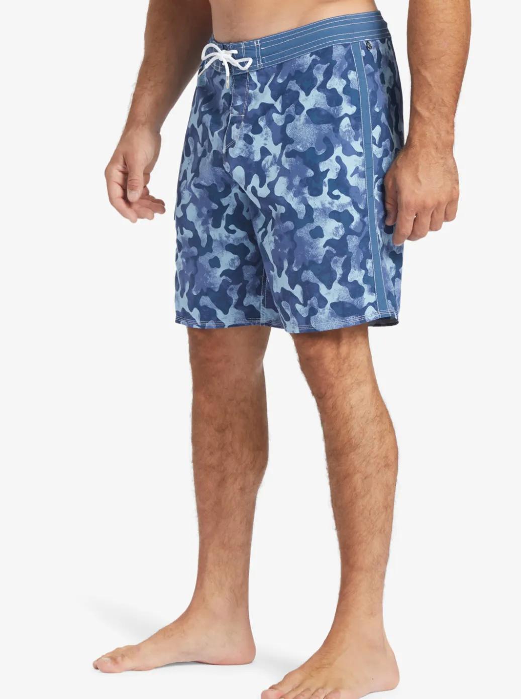 Online Quiksilver Waterman Throwback Camo 19" Boardshorts Ensign Blue Throwback