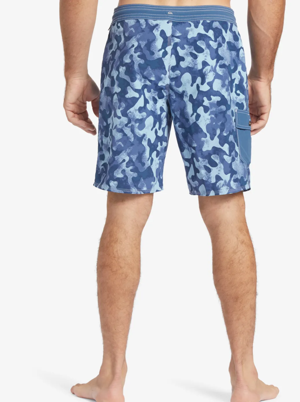 Online Quiksilver Waterman Throwback Camo 19" Boardshorts Ensign Blue Throwback