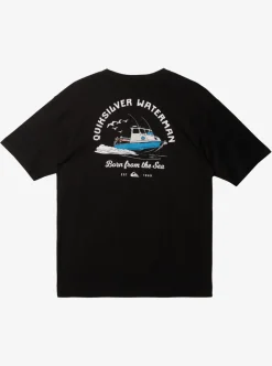 Best Quiksilver Waterman Todos Run T-Shirt Black