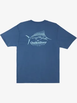 Online Quiksilver Waterman Trophy Catch Qt-Shirt Ensign Blue