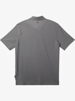 New Quiksilver Waterman Water Short Sleeve Polo Shirt Sharkskin