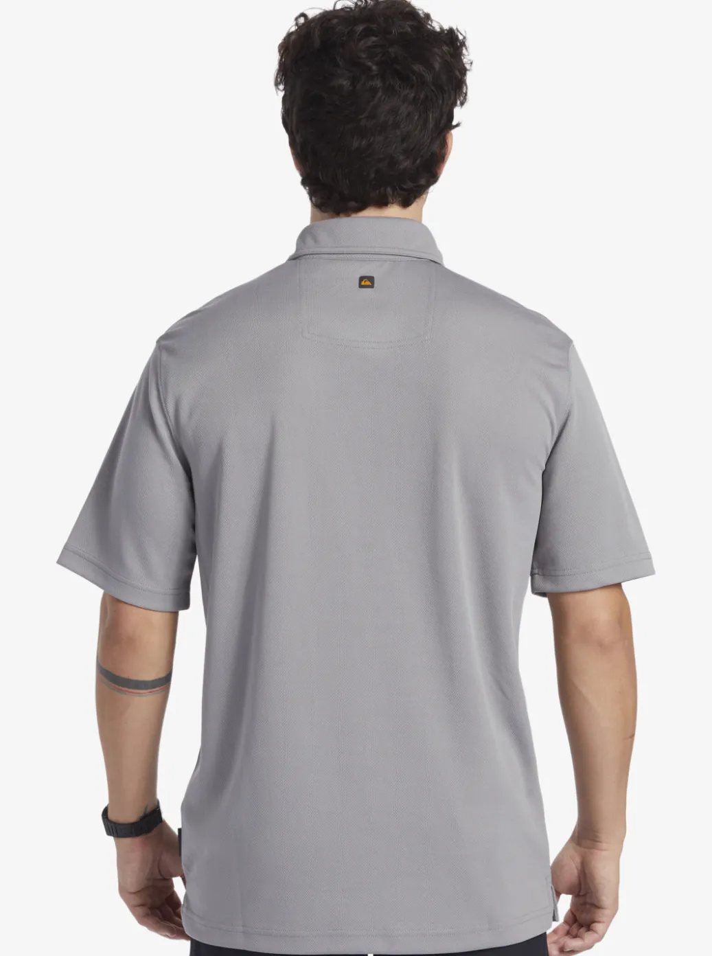 New Quiksilver Waterman Water Short Sleeve Polo Shirt Sharkskin