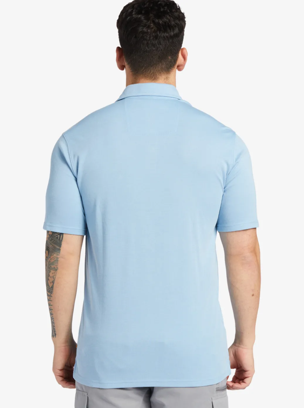 Fashion Quiksilver Waterman Waterpolo Short Sleeve Polo Shirt Dusk Blue