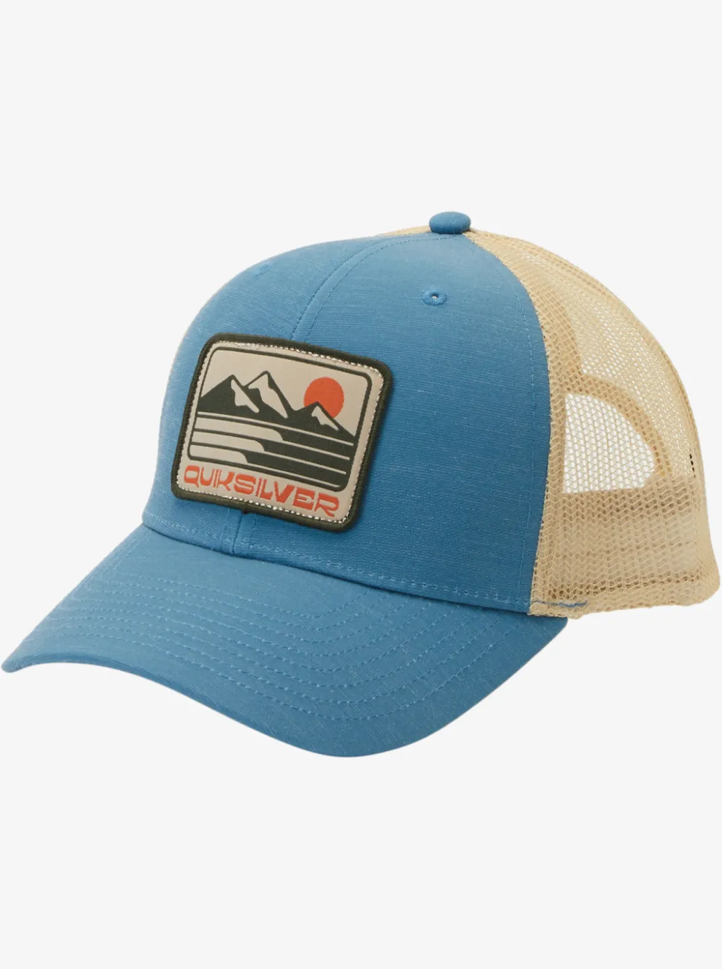 New Quiksilver Weekend Rights Trucker Hat Aegean Blue