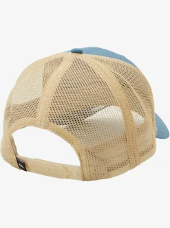 New Quiksilver Weekend Rights Trucker Hat Aegean Blue