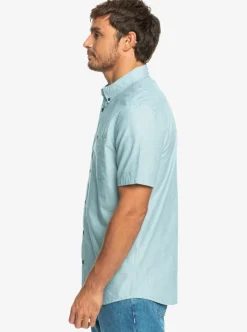 Best Quiksilver Winfall Short Sleeve Shirt Moroccan Blue
