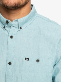 Best Quiksilver Winfall Short Sleeve Shirt Moroccan Blue