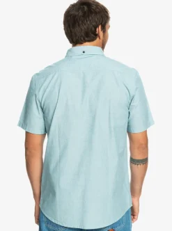 Best Quiksilver Winfall Short Sleeve Shirt Moroccan Blue