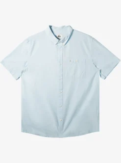 Discount Quiksilver Winfall Short Sleeve Shirt Clear Sky