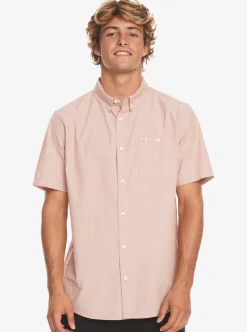 Cheap Quiksilver Winfall Short Sleeve Shirt Baked Clay