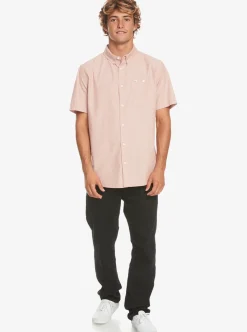 Cheap Quiksilver Winfall Short Sleeve Shirt Baked Clay